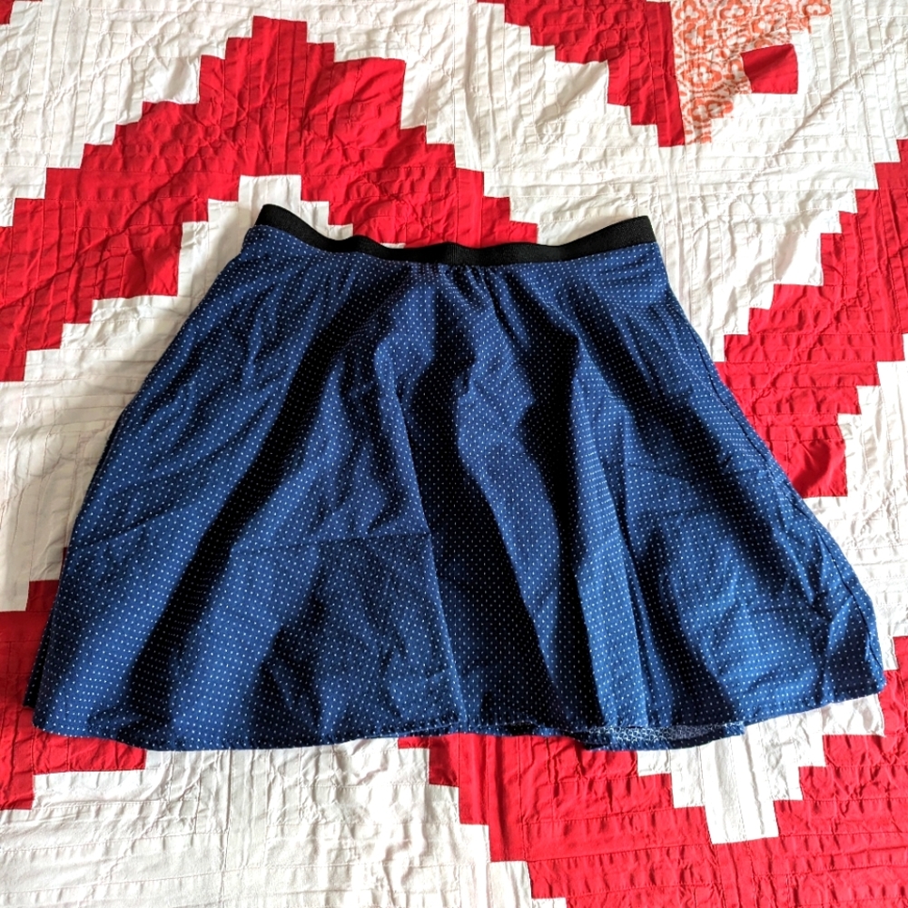 Polka dot mini skirt